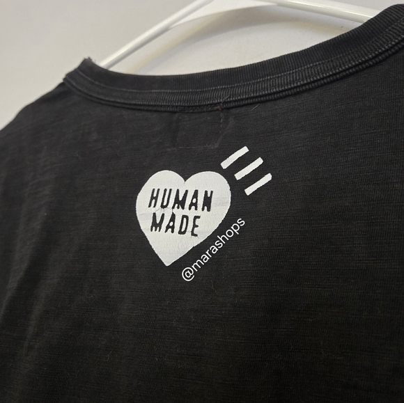 Human Made Heart Logo T-Shirt Black - Picture 8 of 13